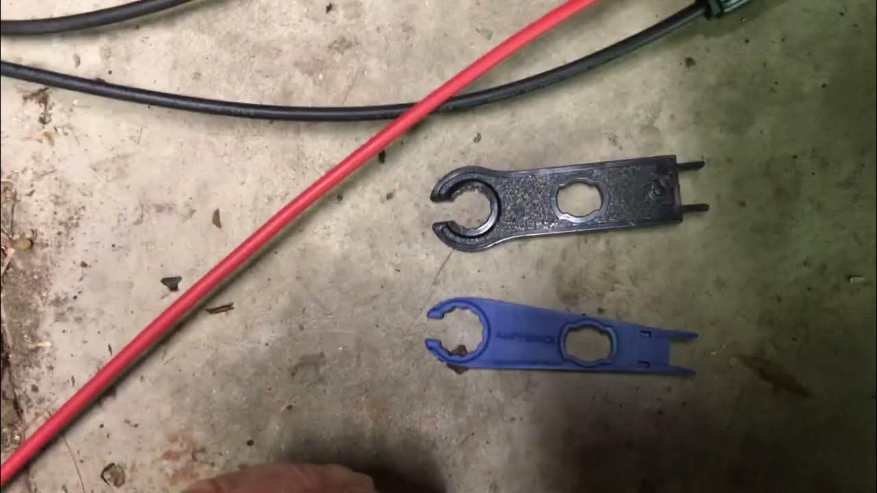 Amphenol H4 and MC4 solar cable connector tools YouTube