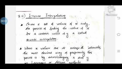 Inverse Interpolation