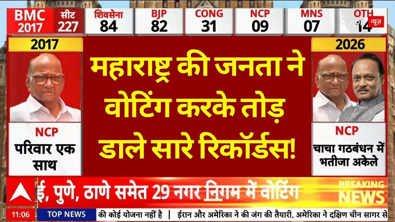 Maharashtra BMC Election Voting: वोटिंग के लिए लोगों की लगी लंबी लाइन | Voting Day | Mumbai