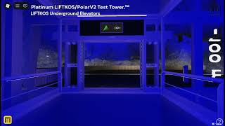 Full elevator tour at Platinum LIFTKOS/PolarV2 Test Tower on Roblox screenshot 1