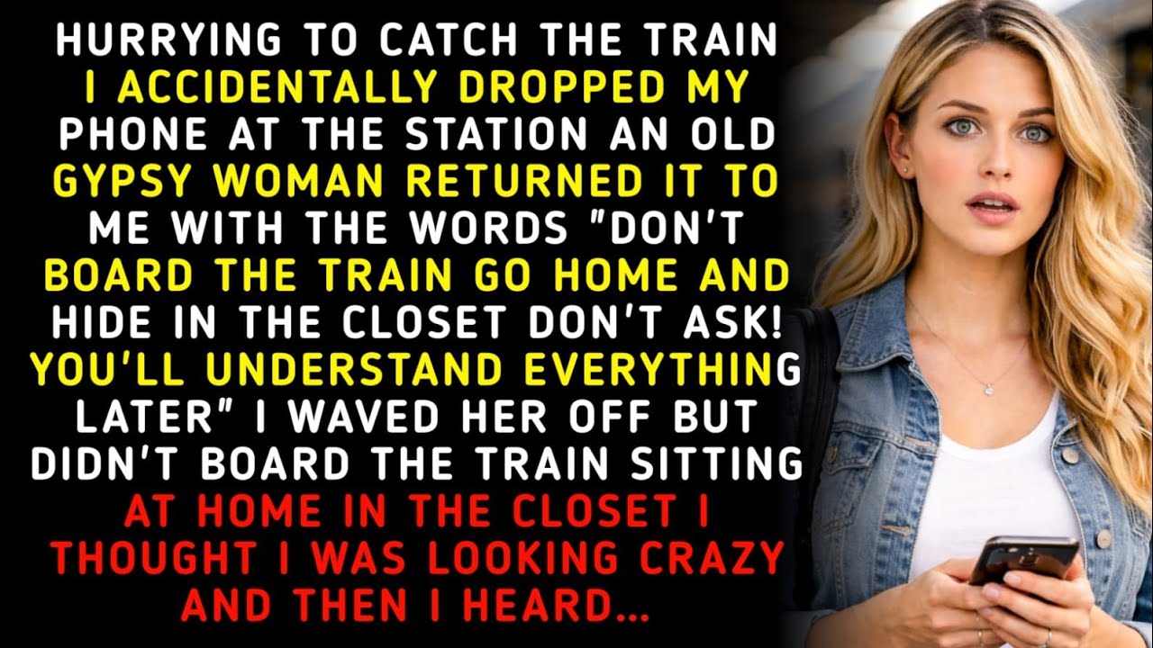 Rushing To Catch The Train, I Dropped My Phone At The Station. An Old Gypsy Woman Returned It To...