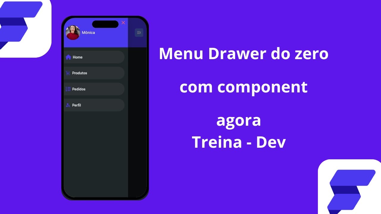 FlutterFlow Menu Drawer na Prática! - YouTube