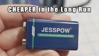 JESSPOW Rechargeable 9V Batteries ⚡