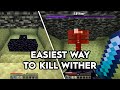 Minecraft Easiest way to kill Withers! 30 Second Method - 1.16/1.15