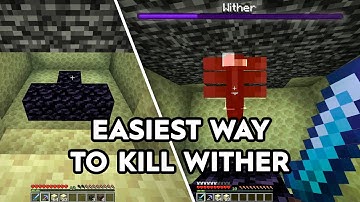 Minecraft Easiest way to kill Withers! 30 Second Method - 1.20+