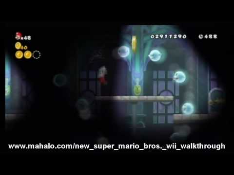 New Super Mario Bros. Wii Walkthrough - World 5 - Ghost House