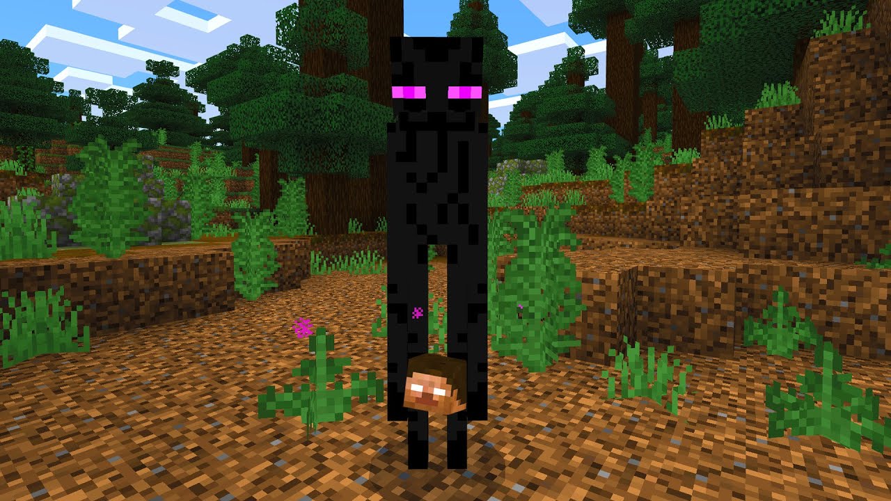 Thought I'd try something a little different for the enderman : r/Minecraft