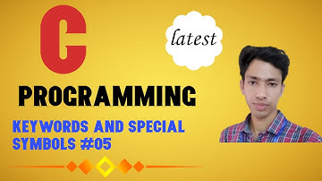 C Tutorial in Hindi | C Tokens (Keywords & Special symbols) (Part-05)