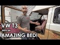 VW T3/Vanagon custom Camper with an electrically operated bed!