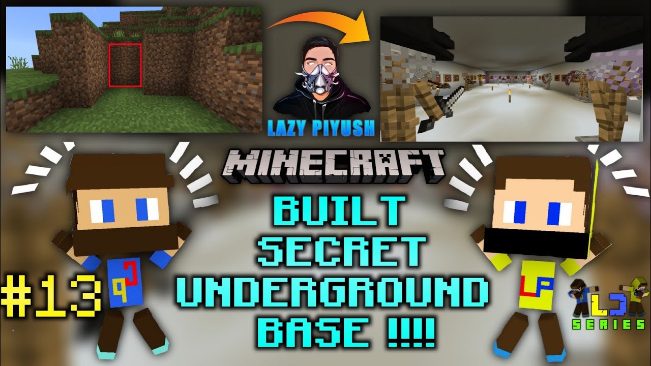 Built A Secret Underground Base In Survival Series | LC SERIES | LAZY PIYUSH | @crazyprajwal