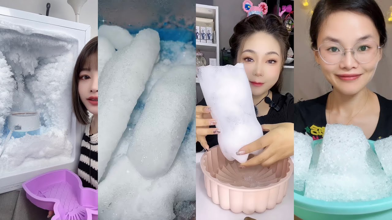 [ASMR]Freezer Frost|White Ice|Ice Eating|Compilation|#Freezerfrost