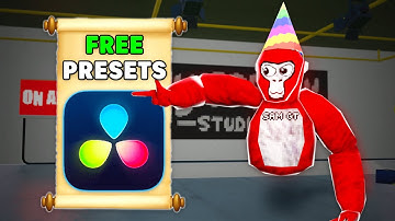 Free Text Presets for Gorilla Tag Videos (Davinci Resolve)