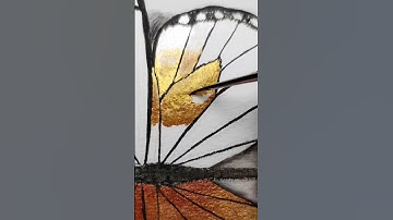 Metallic watercolors 💛 #artwork #satisfying