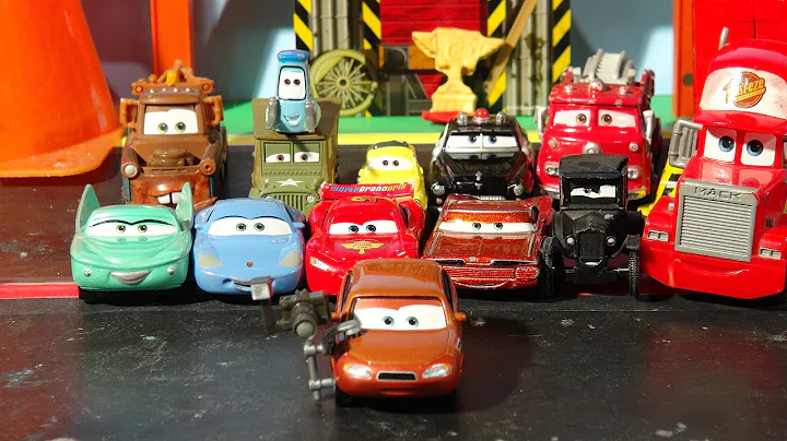 Disney Pixar Cars2 unboxing Cora Cooper , the Official Press Car for Radiator Springs, with the Dino