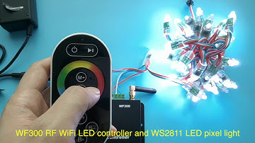 WF300 controls WS2811 RGB LED pixel node light - kutop.com