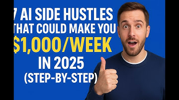 AI Side Hustles That Could Make You $1,000/Week in 2025 (Step-by-Step)"
