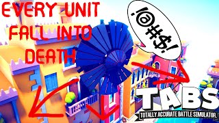 TABS - Every Unit Falls - Which Unit Can Survive the FALL - Totally Accurate Battle Simulator
