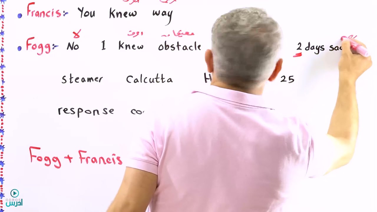 ادب 2 - Around the world in 80 days | حول العالم في ثمانون يوماً  #عرفات_القزعة