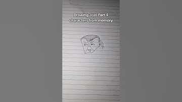 Drawing Jojo Part 4 Characters from Memory 🖌