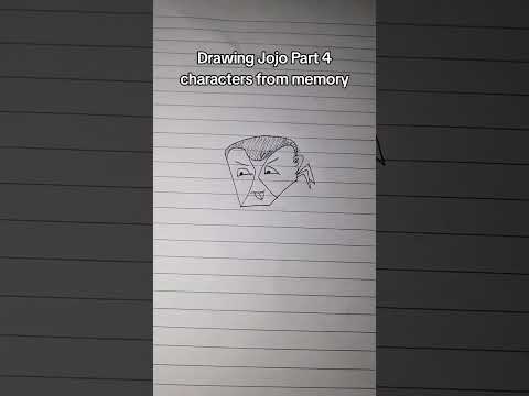 Drawing Jojo Part 4 Characters From Memory