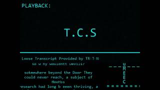 Audio Transcript 05: T.C.S