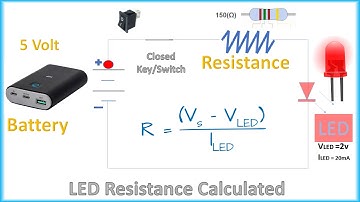 How to Calculate LED correct Resistance for 1.5v 3v 5v 9v 12v 24v 120v 220v Power Sources ,Ohms Law