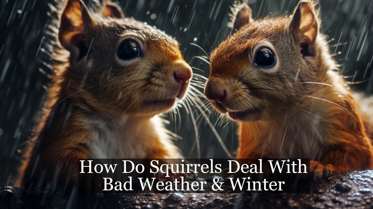 How squirrels deal with rain cold winters youtube