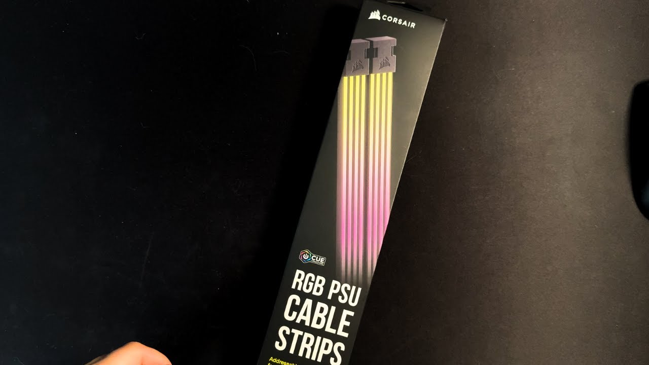 Corsair ARGB PSU Cable Strips - YouTube