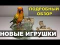 Новые игрушки для нашего попугая Бруни. Подробный обзор с ценами.