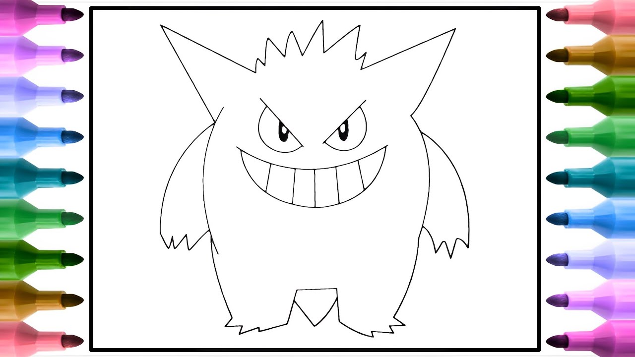 Coloring Pokemon Coloring Pages Gengar How To Color Pokemon Coloring Pokemon Coloring Pages Gengar How To Color Pokemon