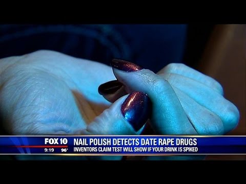 Students invent nail polish to detect date rape drugs - YouTube