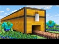 Villager Chest House vs Zombie Apocalypse! What's INSIDE the CHEST TUNNEL in Minecraft ?