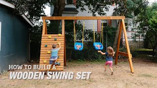 How to Build a Wooden Swing Set