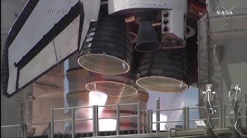 NASA Space Shuttle Rocket Engine Ignition