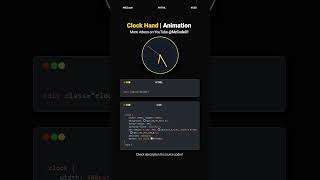 Analog Clock ⏰ HTML CSS JavaScript #coding #webdesign #css