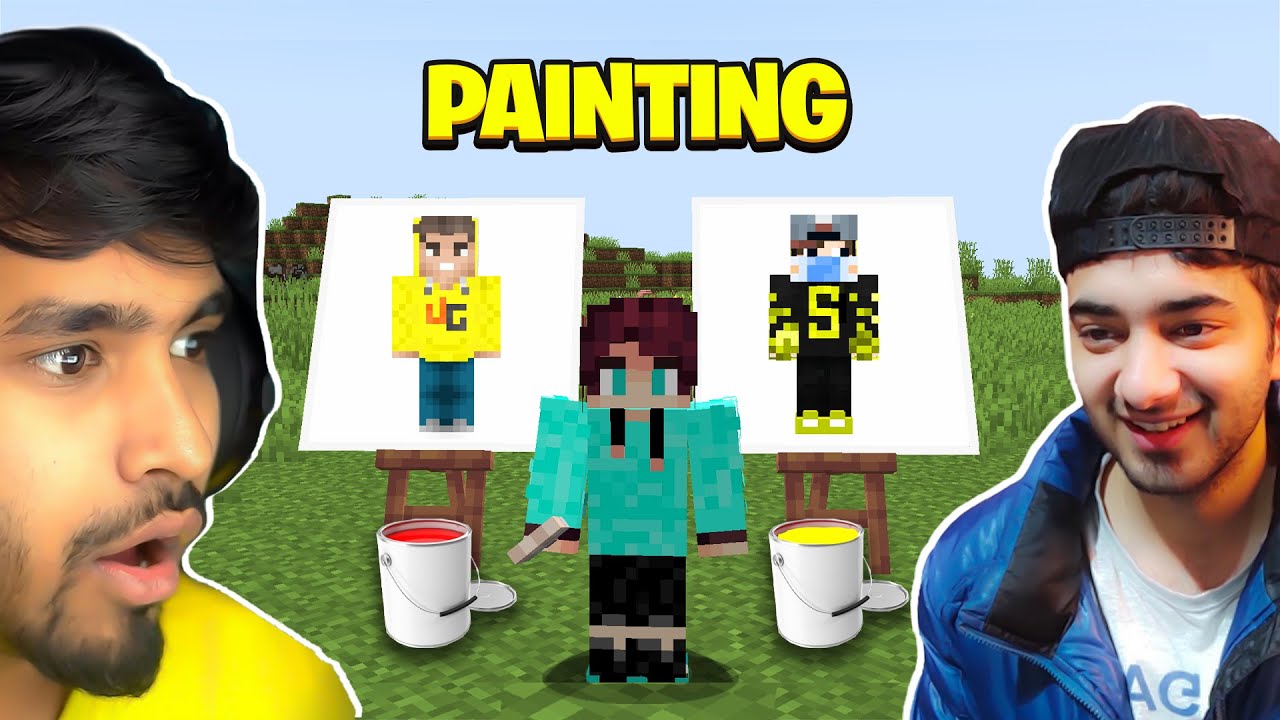 PAINTING MINECRAFT YOUTUBERS !! YouTube