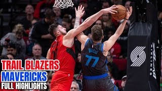 Portland Trail Blazers vs Dallas Mavericks - Full Game Highlights - February 10, 2019