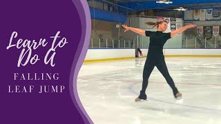 How To Do A Falling Leaf Jump  Figure Skating Split Jump