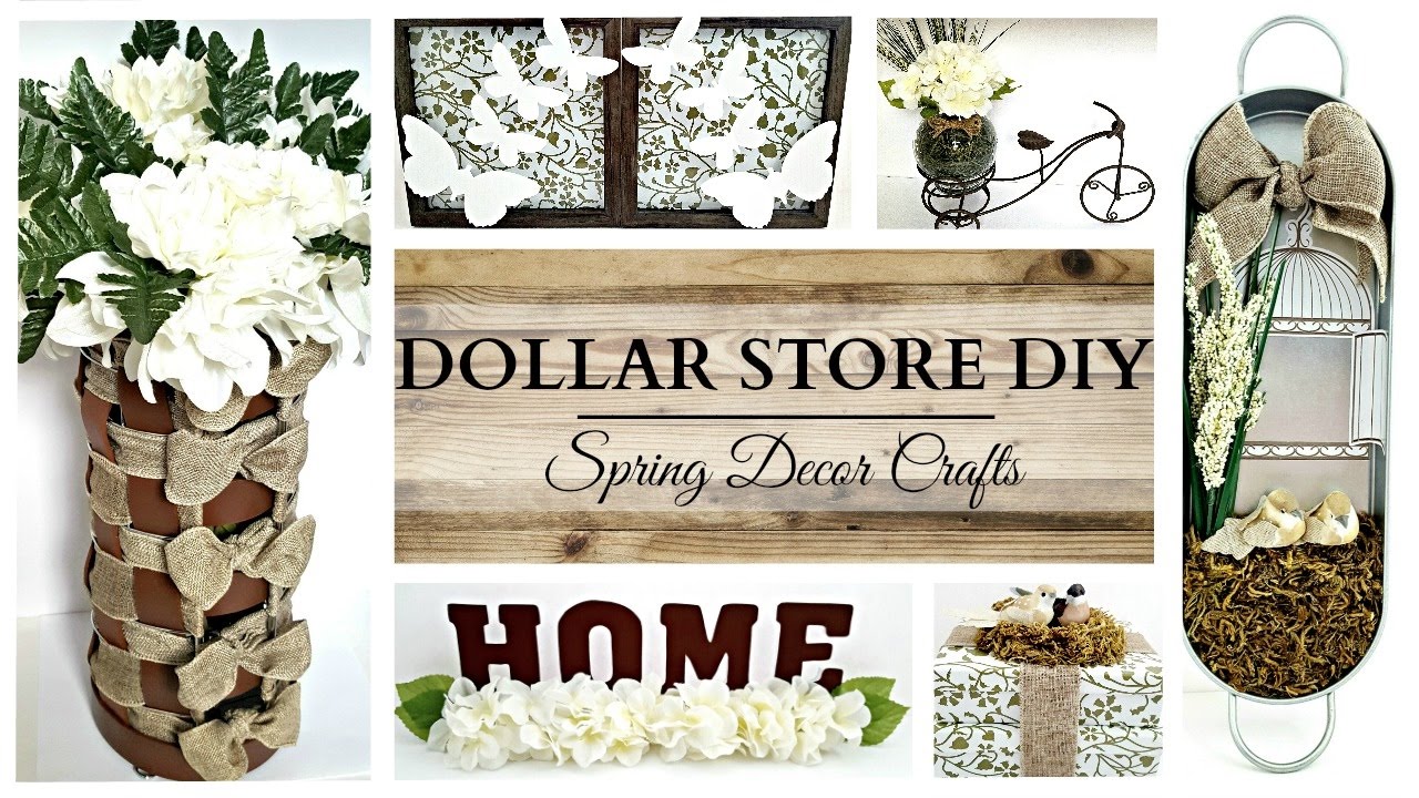 Dollar Store Diy S Earth Tone Spring Home Decor Crafts Youtube