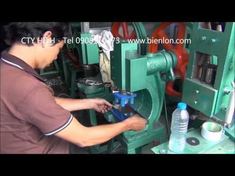 Video Máy dập sắt , tôn , inox - Máy đột lỗ sắt - youtube
