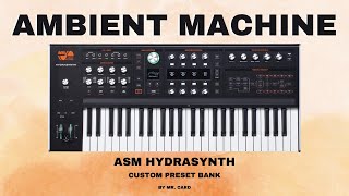 ASM Hydrasynth - Ambient Machine [SOUNDSET] • Custom Presets