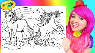 Coloring Unicorns & Horses Rainbow | Pencils