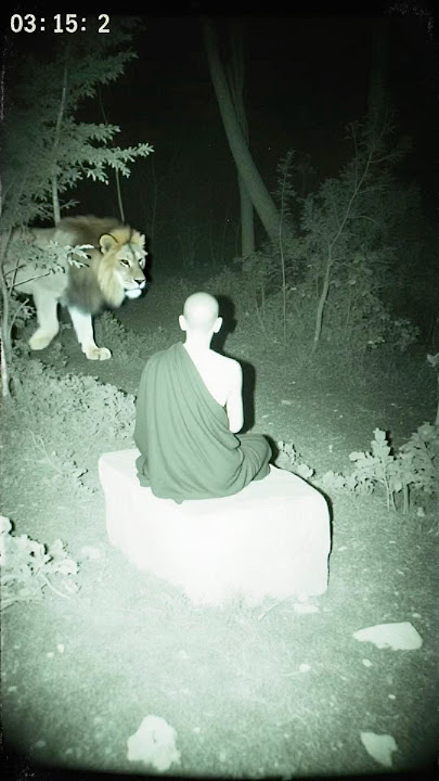 The True Power of Meditation – Even a Lion Bows #monk #meditation