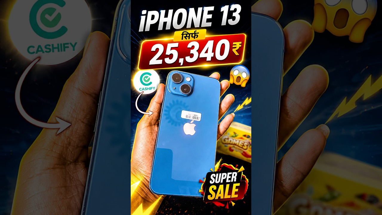 iPhone 13 in Just 25,340₹ 🤯😱 #cashifysupersale #smartphone #shorts