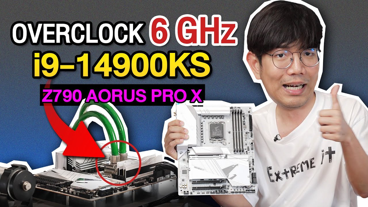 จับ Overclock i9 14900ks บนบอร์ด Gigabyte Z790 AORUS PRO X เมนบอร์ดตัวเทพแบบจัดหนัก
