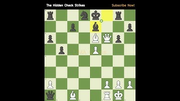 The Hidden Check Strikes #chesschallenge #tacticstime #bishopsacrifice