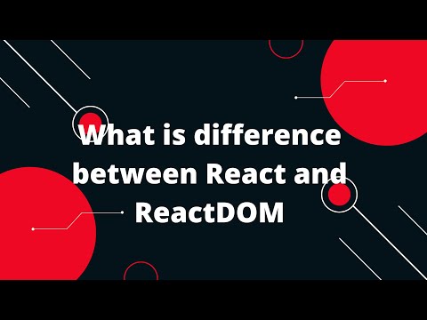 React interview questions in Hindi #13 What is difference between React and ReactDOM