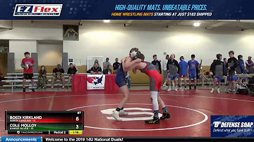 Mat 11 87 Boedi Kirkland North Carolina Vs Cole Molloy Kansas Silver