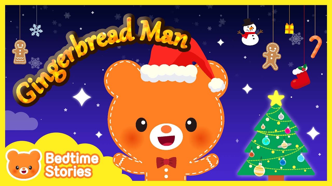 New🤶 Gingerbread Man Full Story Christmas Bedtime Stories for Kids