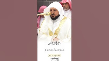 خواتيم سورة القيامة بأداء خاشع مؤثر بكى وأبكى من خلفه أسيف الحرم المكي فضيلة الشيخ د. ماهر المعيقلي